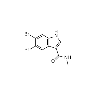 5,6-Dibromo-N-methyl-1h-indole-3-carboxamide Structure