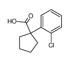 1-(2-chlorophenyl)cyclopentane-1-carboxylic acid结构式