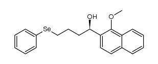 (1R)-1-(1-methoxy-2-naphthyl)-4-(phenylseleno)butan-1-ol Structure