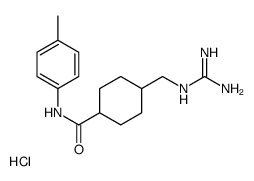 4-[(diaminomethylideneamino)methyl]-N-(4-methylphenyl)cyclohexane-1-carboxamide,hydrochloride Structure