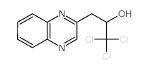 2-Quinoxalineethanol, a-(trichloromethyl)-结构式