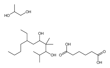 7-ethyl-2,4,4-trimethylundecane-3,5-diol,hexanedioic acid,propane-1,2-diol Structure