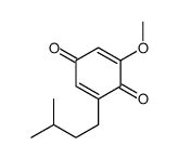 2-Isopentyl-6-methoxy-2,5-cyclohexadiene-1,4-dione结构式