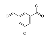 Benzoyl chloride, 3-chloro-5-formyl- (9CI)结构式