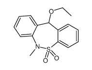 Dibenzo(c,f)(1,2)thiazepine, 6,11-dihydro-11-ethoxy-6-methyl-, 5,5-dio xide Structure