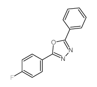 1,3,4-Oxadiazole,2-(4-fluorophenyl)-5-phenyl-结构式