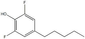 4-戊基-2,6-二氟苯酚结构式