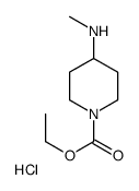 4-甲氨基-1-哌啶羧酸乙酯盐酸盐结构式