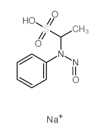 Ethanesulfonic acid,1-(nitrosophenylamino)-, sodium salt (1:1) Structure
