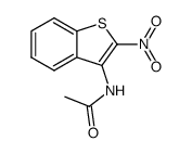 N-(2-nitro-benzo[b]thiophen-3-yl)-acetamide结构式