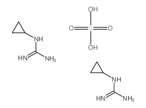 N-cyclopropylguanidine(SALTDATA: AcOH)结构式