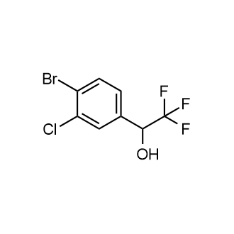 1-(4-溴-3-氯苯基)-2,2,2-三氟乙烷-1-醇结构式