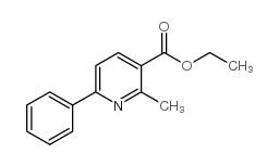2-甲基-6-苯基吡啶-3-甲酸乙酯结构式