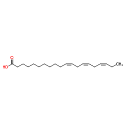 顺式-11,14,17-二十碳三烯酸结构式