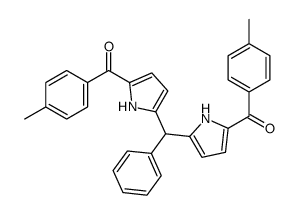 [5-[[5-(4-methylbenzoyl)-1H-pyrrol-2-yl]-phenylmethyl]-1H-pyrrol-2-yl]-(4-methylphenyl)methanone Structure
