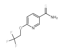 6-(2,2,2-三氟乙氧基)吡啶-3-硫代-羧酰胺结构式