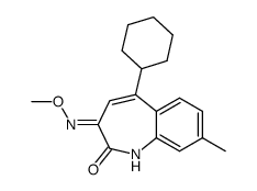 5-CYCLOHEXYL-8-METHYL-1H-BENZ[B]AZEPINE-2,3-DIONE-3-(O-METHYLOXIME) Structure
