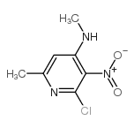 2-chloro-n,6-dimethyl-3-nitropyridin-4-amine Structure