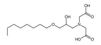 2-[carboxymethyl-(2-hydroxy-3-octoxypropyl)amino]acetic acid Structure
