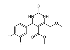 5-甲氧基羰基-4-甲氧基甲基-1,2,3,6-四氢-2-氧代-6-(3,4-二氟苯基)嘧啶结构式