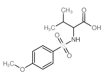 2-(4-Methoxy-benzenesulfonylamino)-3-methyl-butyric acid Structure