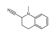 1-methyl-3,4-dihydro-2H-quinoline-2-carbonitrile结构式
