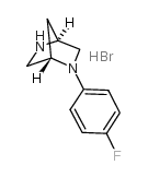 (1S,4s)-(-)-2-(4-氟苯基)-2,5-二氮杂双环[2.2.1]庚烷氢溴酸结构式
