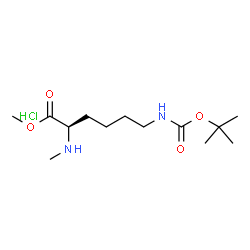 N-Me-D-Lys(Boc)-OMe.HCl Structure
