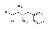 2(RS)-hydroxy-3(S)-amino-4-phenylbutanoic acid结构式