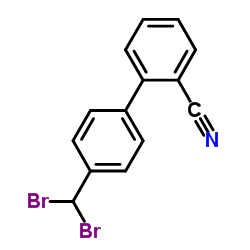 4-(二溴甲基)-[1,1-联苯]-2-甲腈结构式