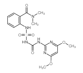 1-(4,6-二甲氧基嘧啶-2-基)-3-[2-(二甲基氨基甲酰基)苯氨基磺酰基]脲结构式