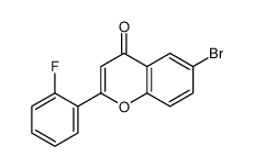 6-bromo-2-(2-fluorophenyl)chromen-4-one Structure