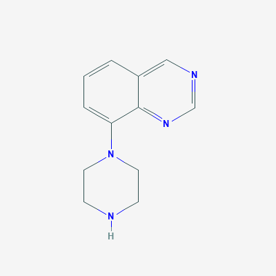 8-(哌嗪-1-基)喹唑啉结构式