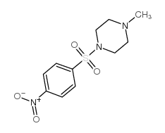 1-甲基-4-(4-硝基苯磺酰基)-哌嗪结构式