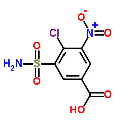 4-氯-3-硝基-5-磺酰胺基苯甲酸结构式
