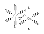 Cobaltate(6-),decakis(cyano-C)[m-(peroxy-O:O')]di-,hexapotassium (9CI)结构式