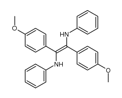 α,α'-Dianilino-4,4'-dimethoxystilben结构式