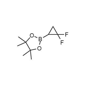 2,2-二氟-环丙硼酸频哪醇酯结构式