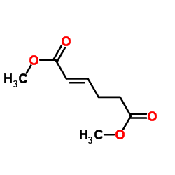 3-Hexenedioic acid,1,6-dimethyl ester, (3E)- Structure