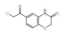 6-(氯乙酰基)-2H-1,4-苯并恶嗪-3(4H)-酮结构式