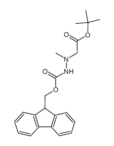 (N'-Fmoc-N-methyl-hydrazino)-acetic acid t-butyl ester Structure