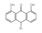 9(10H)-Anthracenone,10-bromo-1,8-dihydroxy- Structure