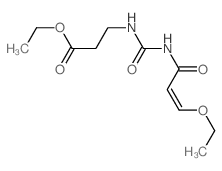 b-Alanine,N-[(3-ethoxyacryloyl)carbamoyl]-, ethyl ester (7CI,8CI)结构式