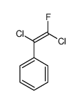 (1,2-dichloro-2-fluoroethenyl)benzene结构式