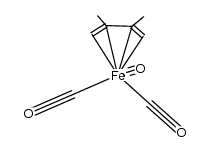 tricarbonyl(2,3-dimethylbuta-1,3-diene)iron Structure