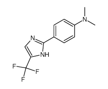 BENZENAMINE, N,N-DIMETHYL-4-[5-(TRIFLUOROMETHYL)-1H-IMIDAZOL-2-YL]- Structure