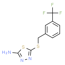 5-([3-(TRIFLUOROMETHYL)BENZYL]SULFANYL)-1,3,4-THIADIAZOL-2-AMINE Structure