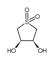 1,1-dioxido-(3R,4S)-tetrahydrothiophene-3,4-diol结构式