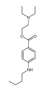 2-(diethylamino)ethyl 4-(butylamino)benzoate结构式