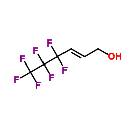 4,4,5,5,6,6,6-七氟-2-己烯-1-醇结构式
